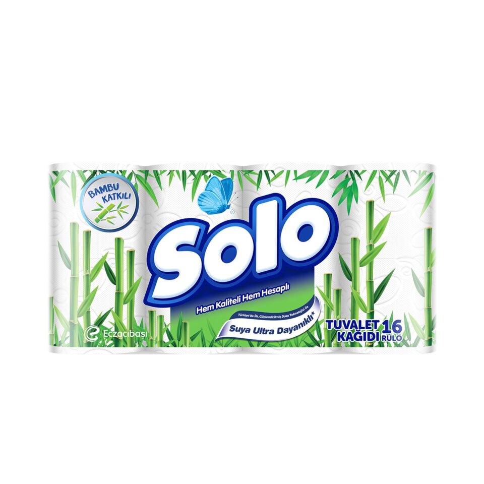 SOLO TUVALET KAĞIDI 16'LI BAMBU